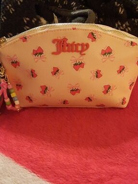 Juicy Couture Sweet Strawberry Print  Pouch